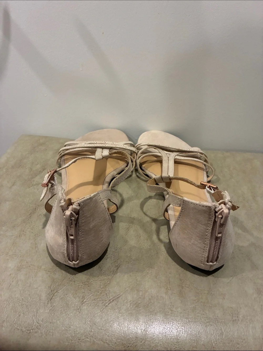 LC Lauren Conrad suede strappy